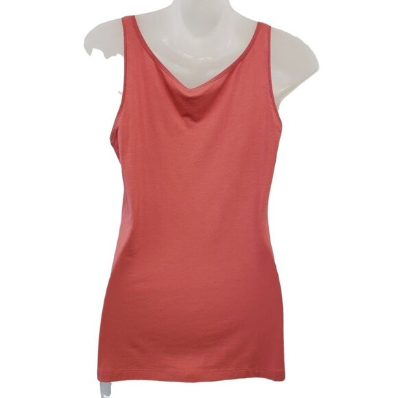 Eileen Fisher Jersey Shell Tank Top Women's XXS Dusty Pink Viscose Sleeveless - Picture 3 of 10